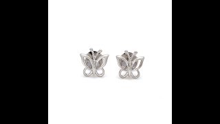 Platinum Earrings for Kids Butterfly Design for Women JL PT E 163 - Jewelove