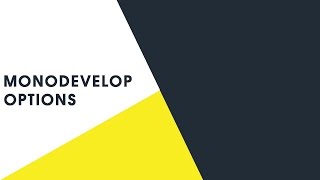 MonoDevelop Options