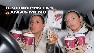 TESTING THE COSTA CHRISTMAS MENU! + CHAT WITH US | VLOGMAS