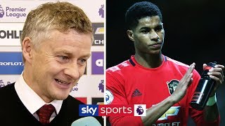 Ole Gunnar Solskjaer hails Marcus Rashford as a 'leader' on his 200th Man United appearance