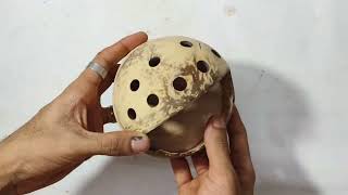 ചിരട്ട കൊണ്ടു ഉണ്ടാക്കിയാലും | how to make coconut shell pen holder making | boney ideas | Diy