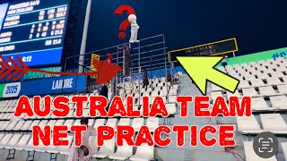 Australia Team’s Intense Net Practice for Champions Trophy 2025! 🏏🔥#cricket #Tranding