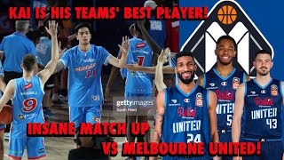 NBL ADELAIDE 36ERS KAI SOTTO IS THE BEST PLAYER ON HIS TEAM! INSANE MATCH UP VS MELBOURNE UNITED!