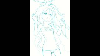 【Timelapse】 Hina Summer 【Blue Archive】