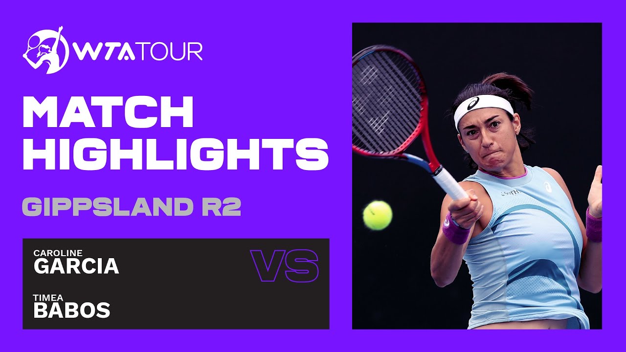 T. Babos Vs. C. Garcia | 2021 Gippsland Trophy Day 3 | WTA Highlights ...