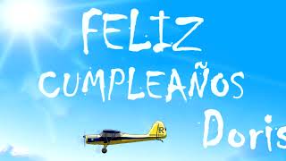 Feliz Cumpleaños Doris | MENSAJE con AVIONETAS | Video Postales ATLASNUBEAUTOGESTION