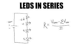 LED Circuit Design: LEDs in Series