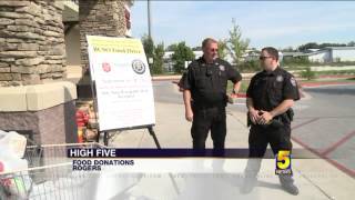 High Five: Benton County Sheriff`s Office Collects Food For Salvation Army