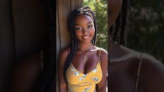 Stunning Caribbean Beauty: Gorgeous Brown Sugar Melanin Queen - Kompa Gouyad