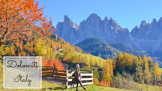 Golden Autumn at Dolomites｜ 🇮🇹Italy in one minute