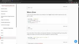 Python Programming MOOC 2026 - Part 4.6.1 More Strings and Lists