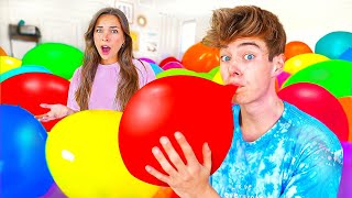 FILLED BESTFRIENDS ROOM WITH GIANT BALLOONS!!