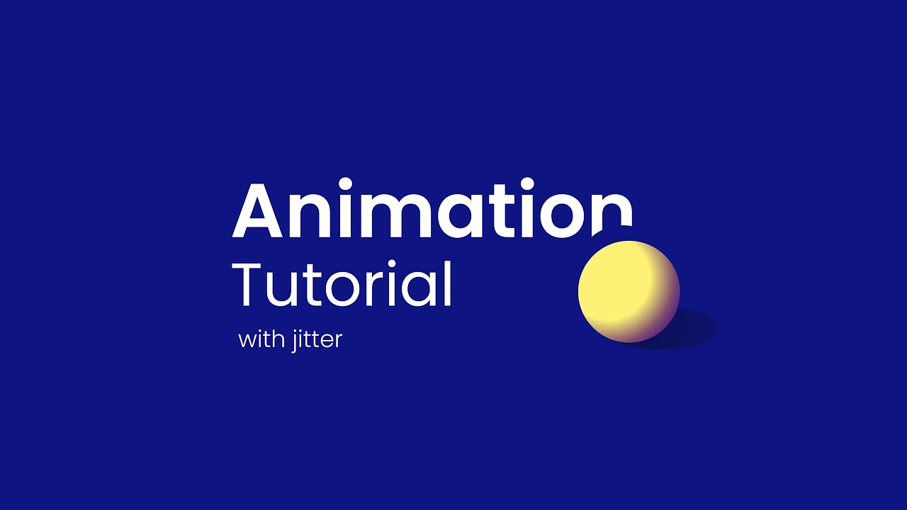 Animation Tutorial Jitter Youtube