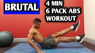 4 MIN 6 PACK ABS WORKOUT | BUILD SOLID ABS