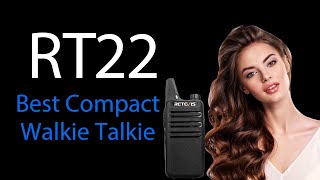 Best compact  walkie talkie丨Retevis RT22