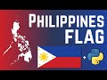 How to draw Philippines flag using python turtle