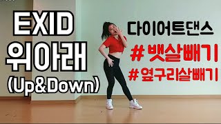 EXID (이엑스아이디)-위아래(Up\u0026Down) 거울모드(MIRRORED)| 쉬운댄스| 쉬운안무| 쉬운다이어트댄스| 아이돌쉬운춤| 뱃살 옆구리살 빼는춤