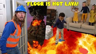 Handyman Hal Floor is Hot Lava | Learn Colors and Shapes