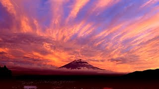 昨日の自宅２階から撮影した富士山。