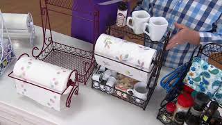 Gourmet Basics by Mikasa 2-in-1 Kitchen Counter Basket on QVC