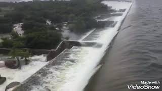 upper manair dam water flowing