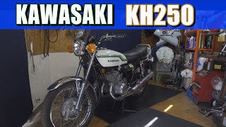 【バイク修理】KAWASAKI KH250 ツーリング行こうと思ったらパンクしてたので、タイヤ交換