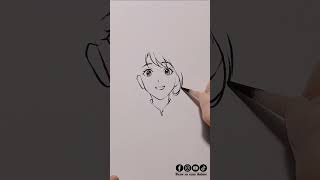Drawing Suzume #drawsoeasyanime #trendingshorts #animeart #fanart