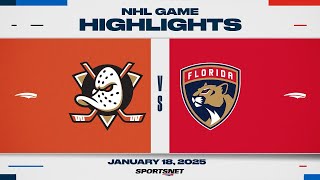 NHL Highlights | Ducks vs. Panthers - January 18, 2025