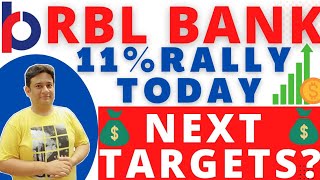 RBL BANK SHARE LATEST NEWS I RBL BANK SHARE 11% RALLY TODAY I RBL BANK SHARE NEXT TARGET I RBL BANK