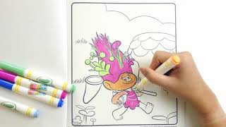 Crayola Color Wonder Mess Free Colouring Kit ' Trolls ' Easy Art Fun!