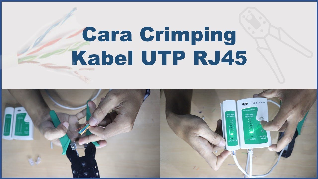 CARA CRIMPING KABEL UTP RJ45 - YouTube