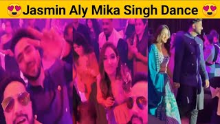 ALY GONI JASMIN BHASIN MIKA SINGH DANCING RAHUL VAIDYA DISHA PARMAR WEDDING RECEPTION,DISHUL WEDDING