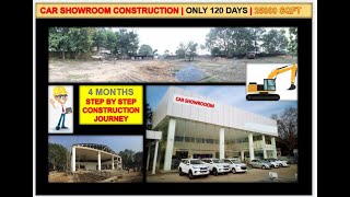 CAR SHOWROOM BUILDING CONSTRUCTION |  #interiordesign  #carshowroom #civilengineering