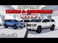 GM IS BACK!!! CHEVY TAHOE & SUBURBAN REVIEW!!! (FICTIONAL) || ROBLOX - Greenville