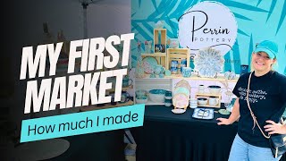 My First Pottery Market as a vendor! ✨ See how I did! ✨