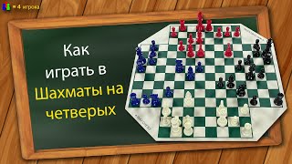 Как играть в Шахматы на четверых (Вариация \