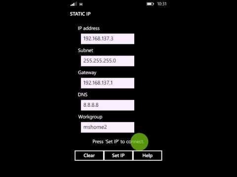 wp 8.1 static ip app tutorial wp 8.1 static ip app tutorial