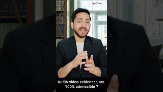 Can we use AudioRecording video recording as a evidence?