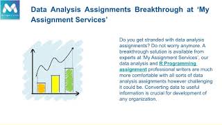 Data assignment help