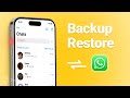 [Top 3] How to Backup WhatsApp Chat on iPhone 2024 (With or Without iCloud & iTunes)
