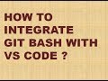 How to integrate Git Bash with VS Code
