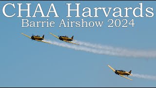 Canadian Harvard Aircraft Association Harvards in 4K - Barrie Airshow - 2024-06-15.