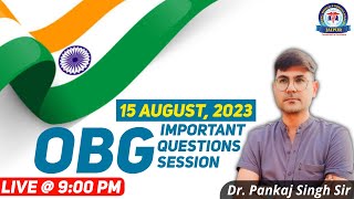 NORCET Pre & KGMU , OBG Questions Session Class,  By Dr. Pankaj Singh Sir