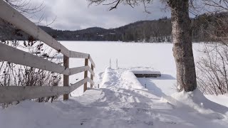 Promenade sur le lac Rond de Sainte-Adèle 13 décembre 2024.