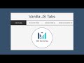 Tabs Using Vanilla Javascript