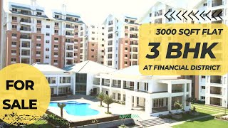 3BHK flat for sale- Financial district Trendset Winz Cost 3.05 Cr #apartment #hyderabad #flatforsale