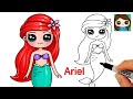 How to Draw Ariel The Little Mermaid ⭐️ NEW