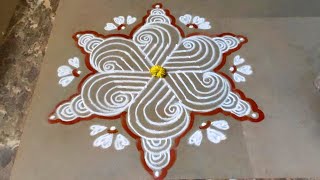 Margazhi Masam Sangu kolam| easy padikolam | Friday Muggulu|Easy rangoli | muggulu