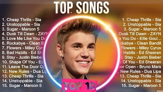 Top Songs 2023 ~ Sia, Tones And I, Justin Bieber, ZAYN, Maroon 5, Shawn Mendes,