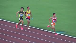 20230916165806宮崎県高校新人大会男4×400ｍＲ予選3組 宮崎西3'29\